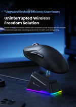 SMAILWOLF M9 – Wireless Tri-Mode PAW3311 Gaming Mouse with Magnetic Charging