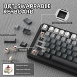 ATTACK SHARK X85 Pro – teclado mecánico 75% con pantalla, perilla, RGB y tri-modo