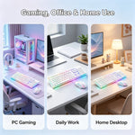 Combo teclado gamer retroiluminado + mouse USB – diseño ergonómico y sensación mecánica