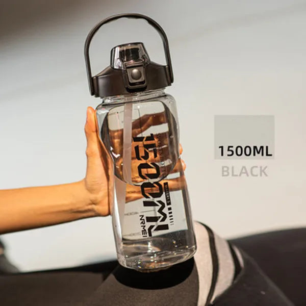 Botella deportiva de gran capacidad con pajilla – 1.5 L a 3.8 L