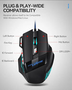 7D RGB Wired Gaming Mouse – Ergonomic Design for PC & Laptop