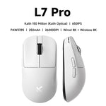 MCHOSE L7 Ultra – mouse gamer inalámbrico ultraligero 39 g PAW3395 y Dual 8K