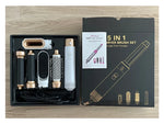 Set profesional 5 en 1 de secado y peinado – cepillo, rizador y alisador