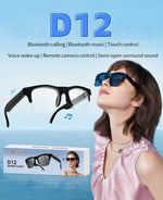 Lenovo – gafas inteligentes AI con Bluetooth, llamadas, música y control táctil