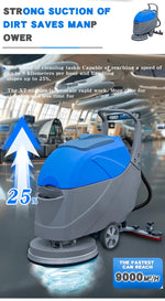 Fregadora eléctrica Walk-Behind con batería de litio – diseño 2025