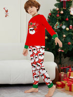 Pijamas familiares navideños con Santa – manga larga