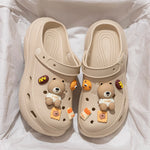 Zuecos EVA con diseños cartoon para mujer – plataforma DIY