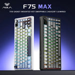 AULA F75 MAX – 75% Tri-Mode Mechanical Keyboard with TFT, RGB & Hot-Swap