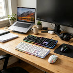 Combo teclado gamer retroiluminado + mouse USB – diseño ergonómico y sensación mecánica