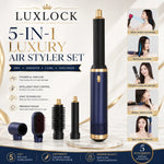 LUXLOCK Professional 5-in-1 Set – Dryer, Curler & Straightener