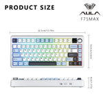 AULA F75 MAX – 75% Tri-Mode Mechanical Keyboard with TFT, RGB & Hot-Swap