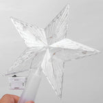 Estrella luminosa de 15 cm para árbol de Navidad – acrílica