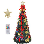 6/7 ft Pop-Up Christmas Tree – 200 LEDs & 32 Modes