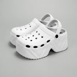 Sandalias EVA de plataforma para mujer – punta cerrada y suela gruesa