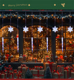 USB LED Snowflake & Icicle Curtain Lights