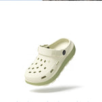 Women Black Platform Clogs Sandals - 2026 Summer Thick Sole Non-slip Garden Shoes - Breathable EVA Beach Slippers for Outdoor