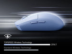 MCHOSE G3 V2 – mouse gamer inalámbrico PAW3395 tri-modo con batería de 800 mAh