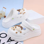 Platform Slippers Summer Women's Sandals 6cm  Ladies Outdoor Clogs Thick Street Beach Slides Girls Flip Flops Garden Shoes