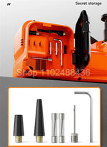 12 V 5-Ton 3-in-1 Electric Hydraulic Jack with Inflator & LED