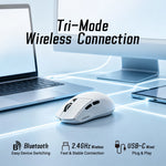 Mouse gamer inalámbrico 61 g – tri-modo, 12,800 DPI y 1000 Hz