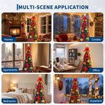 6/7 ft Pop-Up Christmas Tree – 200 LEDs & 32 Modes