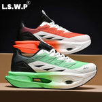 Tenis racing unisex de suela gruesa – malla, rebote y amortiguación