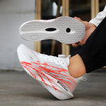 Tenis running unisex con cierre giratorio – sin cordones y suela gruesa