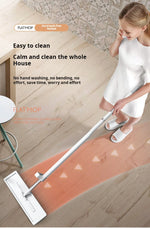 38 cm 360° Flat Spin Mop with Folding Bucket