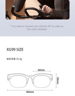 Lenovo – gafas inteligentes AI Bluetooth 5.3 con audio y micrófono