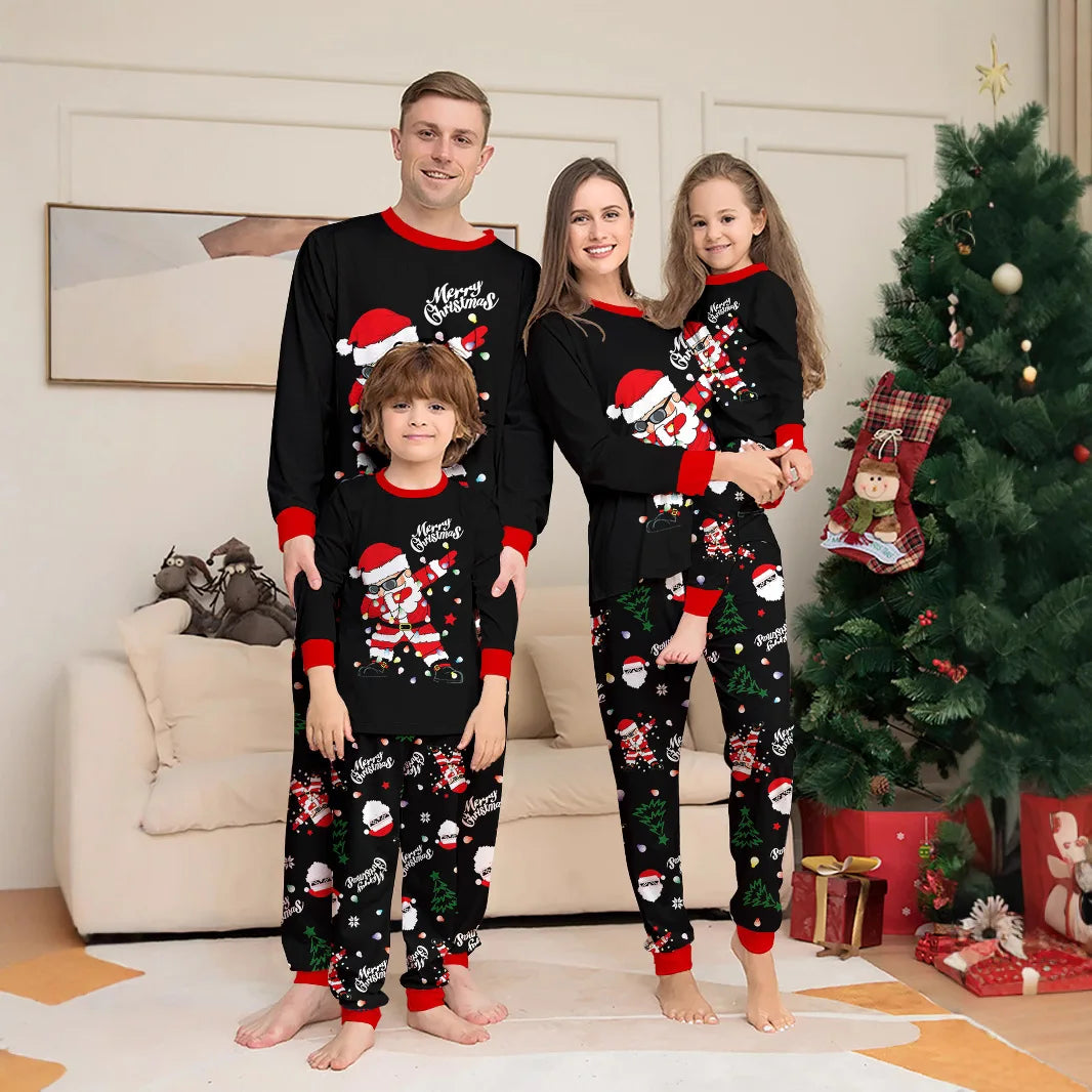 2026 Family Christmas Santa Pajamas – 2-Piece Set