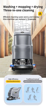 Fregadora comercial inalámbrica Walk-Behind con batería