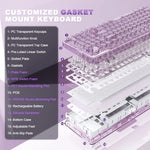 YUNZII X98 – Wireless QMK/VIA Mechanical Keyboard, RGB, Gasket & Hot-Swap