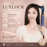 LUXLOCK Professional 5-in-1 Set – Dryer, Curler & Straightener