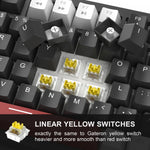 MageGee 75% – Mechanical Gaming Keyboard with Knob, Blue Backlight & Switch Options
