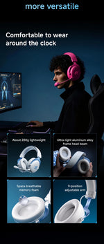 MCHOSE V9 Pro 2 – audífonos gamer inalámbricos THX con drivers de 53 mm