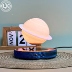 Lámpara de Saturno levitante con base luminosa – decoración magnética