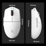 MCHOSE G3 V2 – mouse gamer inalámbrico PAW3395 tri-modo con batería de 800 mAh