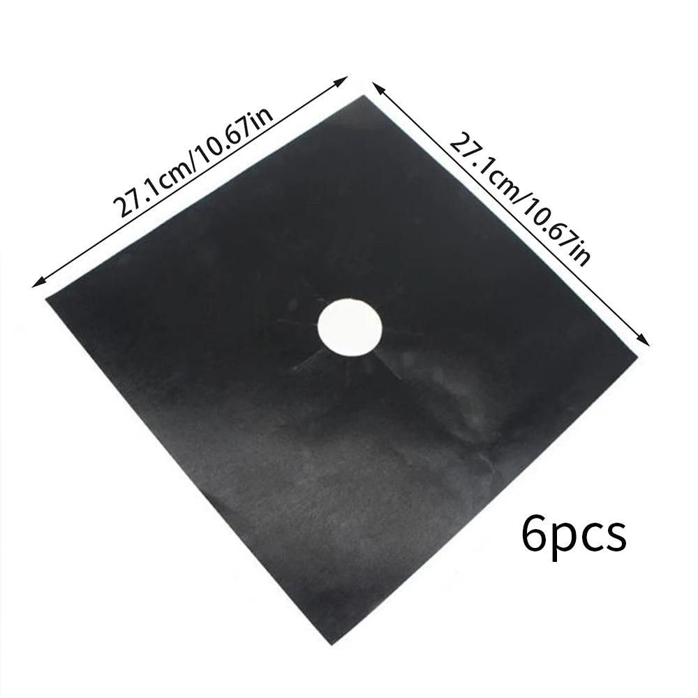 Reusable Gas Stove Burner Protectors – 6-Piece Set