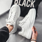 Tenis casuales transpirables para hombre – plataforma baja y cordones
