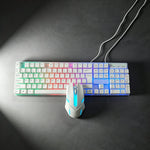 Combo teclado gamer retroiluminado + mouse USB – diseño ergonómico y sensación mecánica