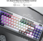 Redragon K655 – 75% RGB Mechanical Gaming Keyboard, Hot-Swap & Linear Red Switch