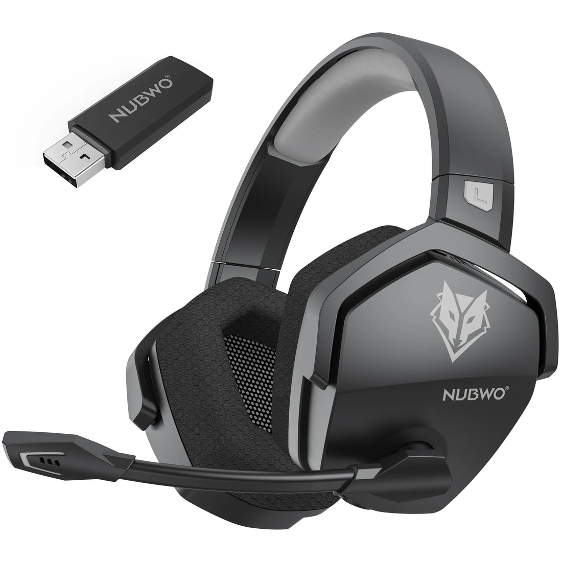 NUBWO G06 – audífonos gamer inalámbricos 2.4 GHz + Bluetooth 5.3 con micrófono