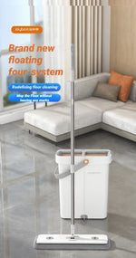JOYBOS – mopa plana giratoria 360° de 33 cm con cubeta