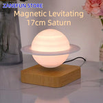 Lámpara levitante de Saturno, Luna y galaxia – 14/17 cm