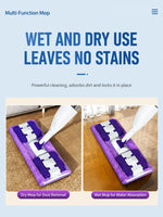 Mopa con spray 2 en 1 y paños de microfibra – uso húmedo y seco