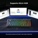 AULA F75 HE – 75% Hall Effect Tri-Mode Mechanical Keyboard, RGB, Hot-Swap & 8K