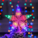 Estrella LED de 20 cm para árbol de Navidad – a pilas