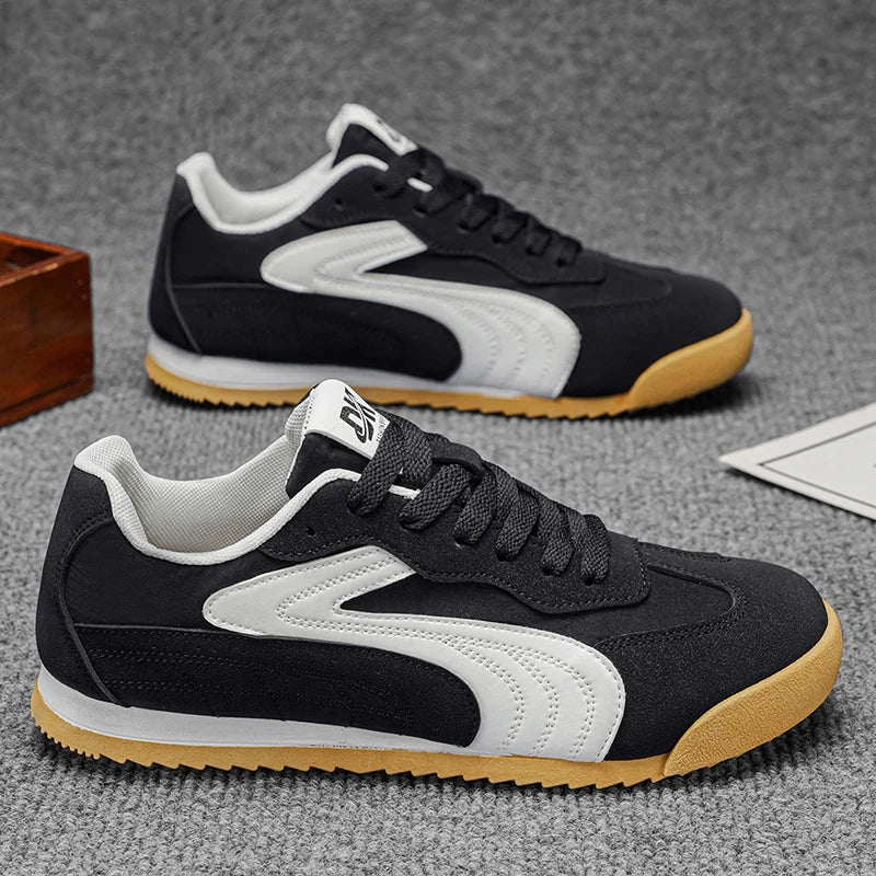 Tenis retro estilo German Trainer para hombre – suela suave y transpirable