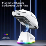 ATTACK SHARK X11 – mouse gamer inalámbrico 22K DPI con base de carga RGB