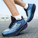 Tenis de running unisex – malla transpirable y suela gruesa